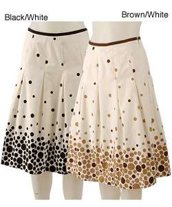 Felicia and Company Printed Polka Dot Skirt  