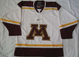 Minnesota Golden Gophers Hockey Jersey Small White Sewn  
