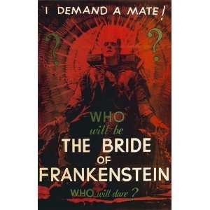 The Bride of Frankenstein 1935 27x40 Style D MOVIE POSTER  