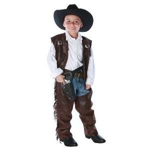  Cowboy Chaps Vest Child Medium Costume Toys & Games