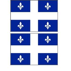 Quebec Canada Flag Stickers Decal Bumper Window Laptop Phone Auto Boat 