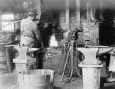 1906 photo Blacksmith at work The Village smith  