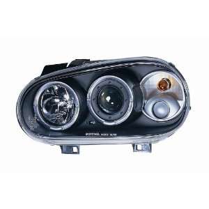  98 02 VW Golf Black Projector Headlights Automotive