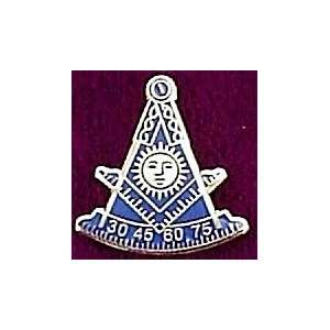  Past Master AF&AM With Square Masonic Freemason Lapel Pin 