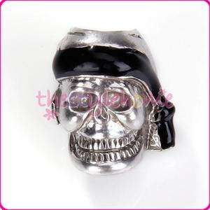 Gothic Pirate SKULL Bead for Paracord Knife key Lanyard  