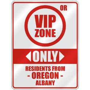   RESIDENTS FROM ALBANY  PARKING SIGN USA CITY OREGON