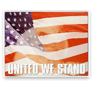 United We Stand Tin Metal Sign  American Flag  Kitchen 