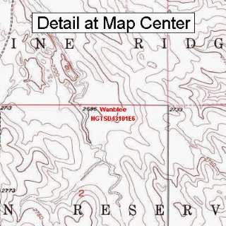 USGS Topographic Quadrangle Map   Wanblee, South Dakota (Folded 