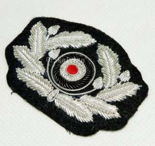 WW2 GERMAN ARMY OFFICER SILVER HAT WREATH  5322  