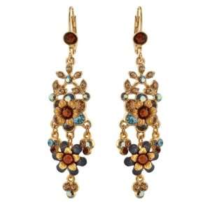 Amazing 24Karat Gold Plated Dangle Earrings by Michal Negrin Made with 