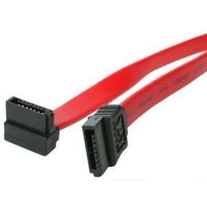 to Right Angle SATA Cable. 36IN SATA HARD DRIVE CABLE W/ 1 RIGHT ANGLE 
