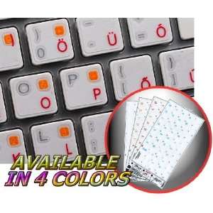  APPLE HUNGARIAN STICKER FOR KEYBOARD WITH RED LETTERING 