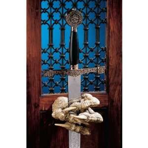  Arthurian Legend Gothic Gargoyle Dragons Talons Sword 