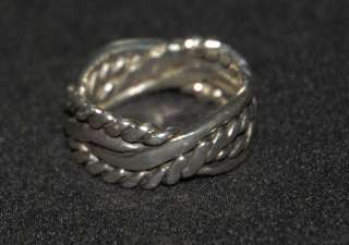 SILPADA Braided Sterling Silver Ring, Sz 7   RARE HTF   R0665  