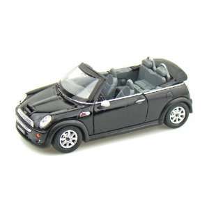 Mini Cooper S Convertible 1/28 Black  Toys & Games  