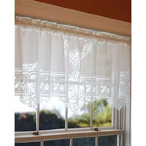  Heirloom Lace Curtains Semi Sheer (Solid Look)