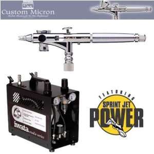  Iwata Custom Micron CM SB Airbrushing System with Power Jet Pro Air 
