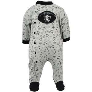  Oakland Raiders Infant Footed Sleeper