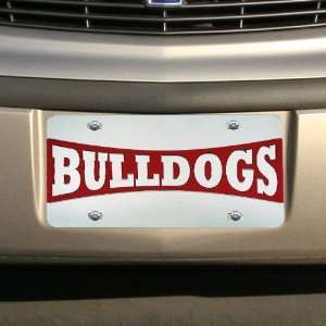 Georgia Bulldogs Silver Mirrored License Plate Sports 