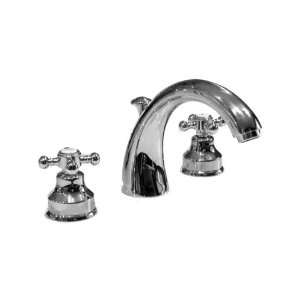   Bathroom Faucet with Mechanical Drain and Metal Cross Handles from the