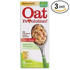   Oatmeal   Apples & Cinnamon   5 Pouches per 6.15 oz (Pack of 3 Boxes