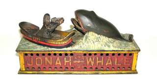   Jonah & Whale Cast Iron Mechanical Bank  (DAKOTApaul)  