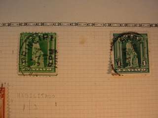 Antique Republica de CUBA Postage STAMPS Page from Old Collection LOT 