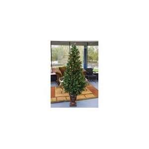  5 Pre Lit Potted Royal Fir Artificial Christmas Tree 