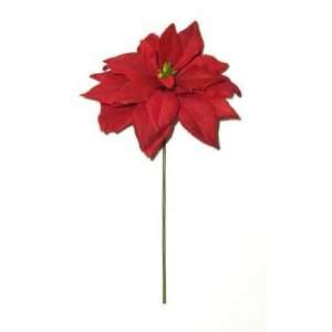  Red Poinsettia Artificial Accent Picks for Christmas Holiday Flower 