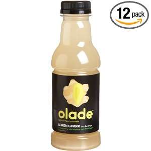Olade Juice Beverage, Lemon Ginger, 15.25 Ounce Plastic Bottles (Pack 