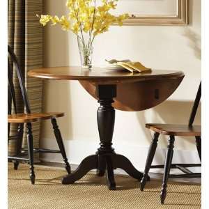  Low Country Drop Leaf Pedestal Table   Black Furniture 