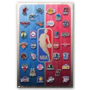  (22x34) NBA Logos 2011 12 Sports Poster