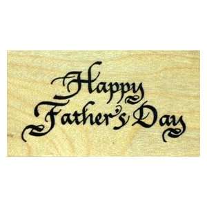    Happy Fathers Day Wood Mounted Rubber Stamp Arts, Crafts & Sewing