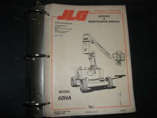 JLG 60HA/60 HA lift illustrated parts manual  