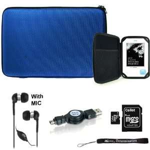 Blue Nylon Hard Durable Premium Cover Carrying Case with Interior Mesh 