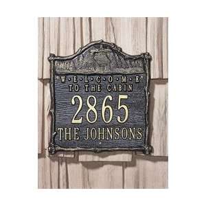 Personalized Cabin Address Sign 
