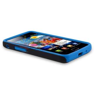 New Black Blue Hybrid Hard Cover Case For Samsung Galaxy S2 II i9100 