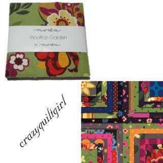 Moda ROOFTOP GARDEN Charm Pack 42 5 fabric squares  