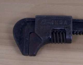 Vintage Ford Adjustable Wrench Automotive Tool Script Logo 9  