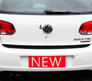 VW Golf 6 MK6 GTI Trunk Back Door Carbon Decal Sticker  