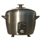 SUNPENTOWN 6 Cups Stainless Steel Rice Cooker / Steamer
