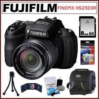 FujiFilm Fuji Finepix HS25EXR 16MP Digital Camera + 8GB Accessory Kit 