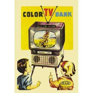 Buyenlarge Color TV Bank 12x18 Giclee On Canvas 