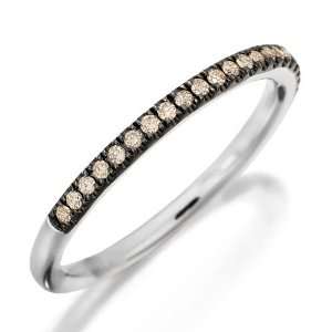  Natural Fancy Brown Pave Diamond Band .15cttw Jewelry
