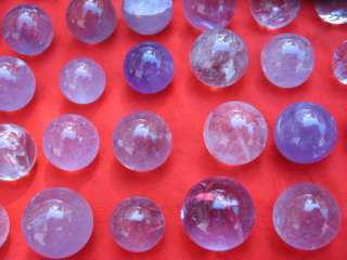 48 NATURAL amethyst quartz SPHERE BALL REIKI Healing  