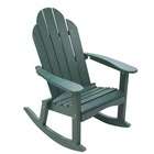   Woodies Lifestyle Poly Resin Adirondack Rocking Chair   Finish Sand