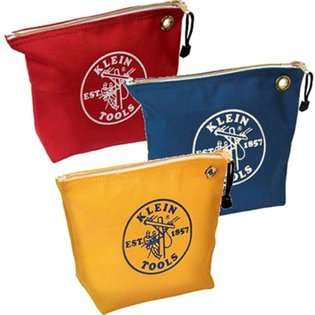 Klein Tools 5539CPAK 3 Pack of Assorted Canvas Zipper Bags at  