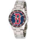 Game Time MLB Watches   Mens Boston Red Sox B Logo Stainless Steel 