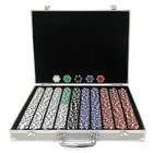   Poker 1000 PaulsonR Tophat & Cane Poker Chips in Acrylic Carrier