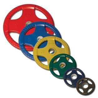 Body Solid 455 lb Color Rubber Grip Olympic Plate Set 
